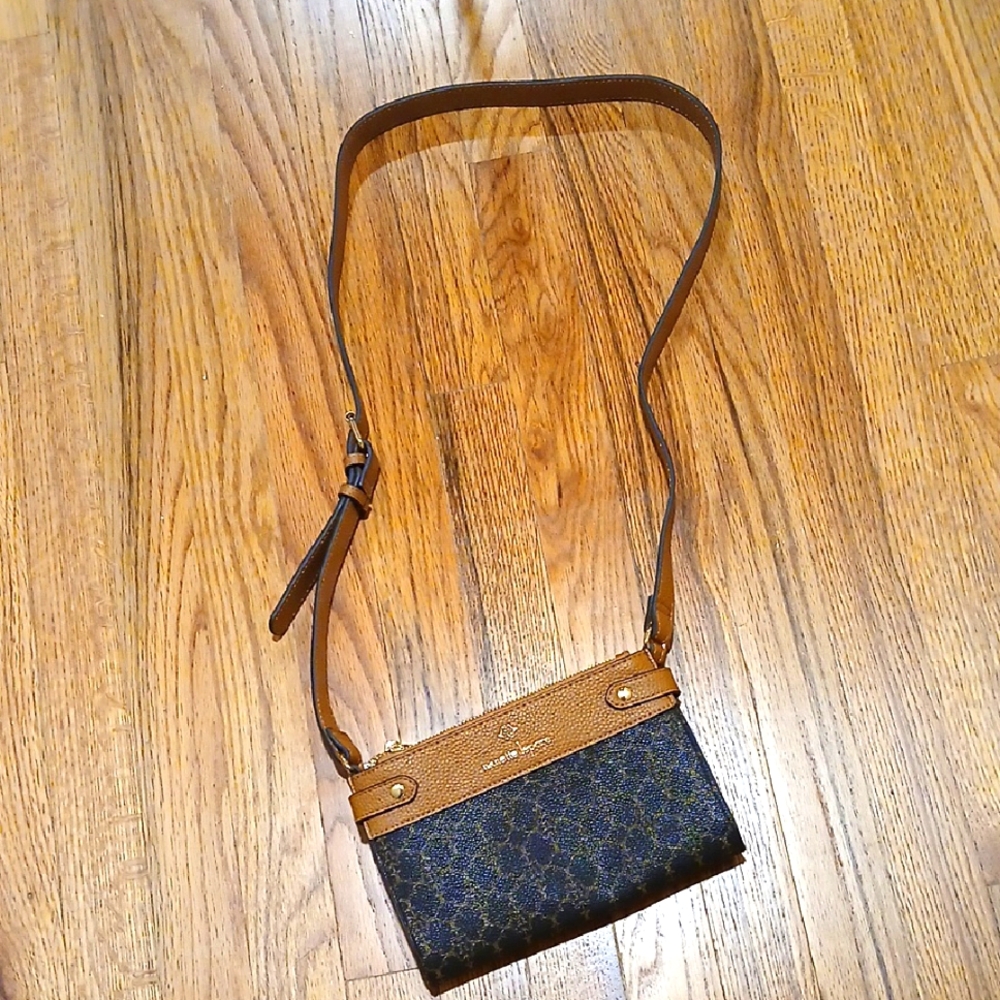 Brown and Blue Crossbody Bag New W Tags